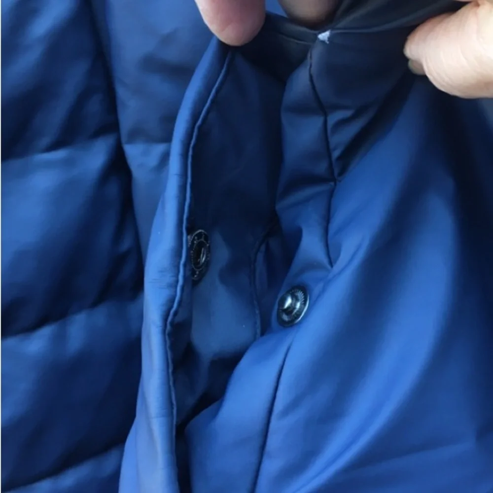 RAINS Mens Trekker Puffer Waterproof Jacket Full Zip Dark Blue Size M/L EUC - Picture 6 of 10